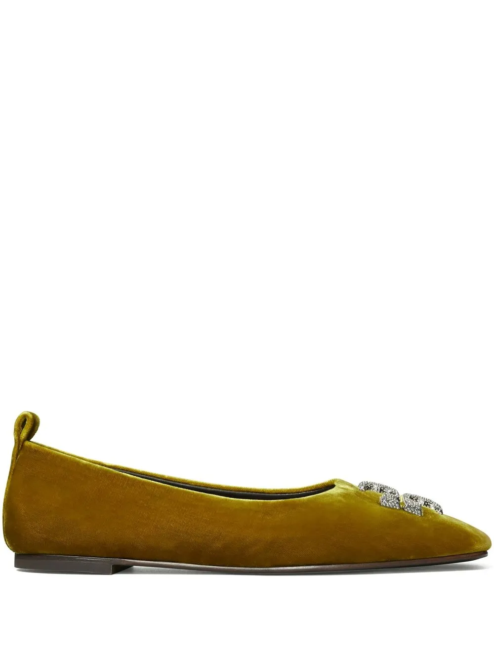 

Tory Burch Eleanor pave ballet shoes - Yellow