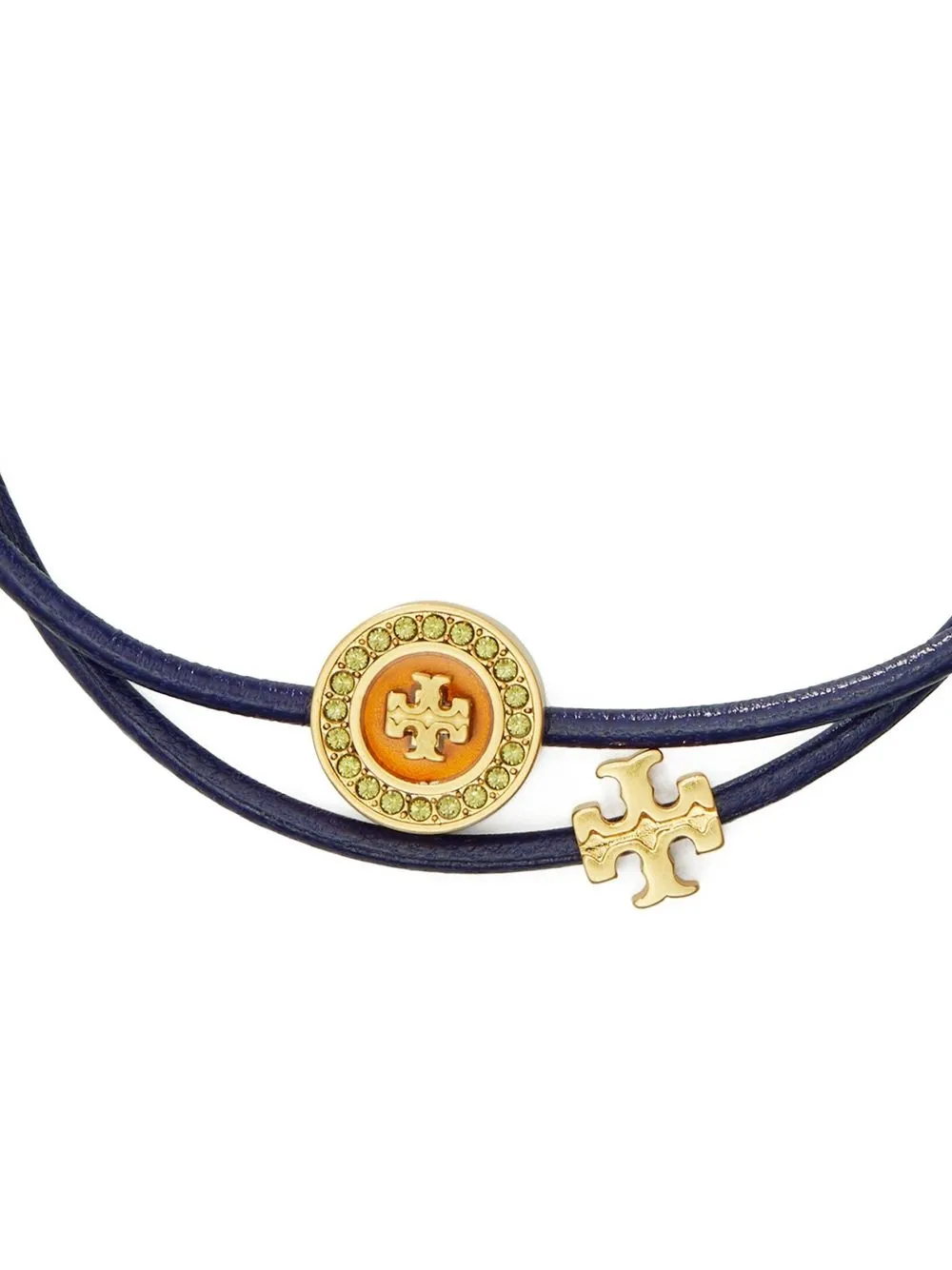Tory burch enamel logo slider bracelet Clearance
