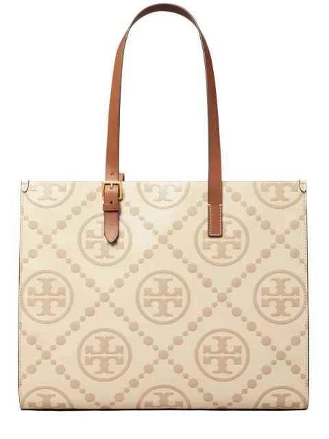 Tory Burch T Monogram-embossed tote bag