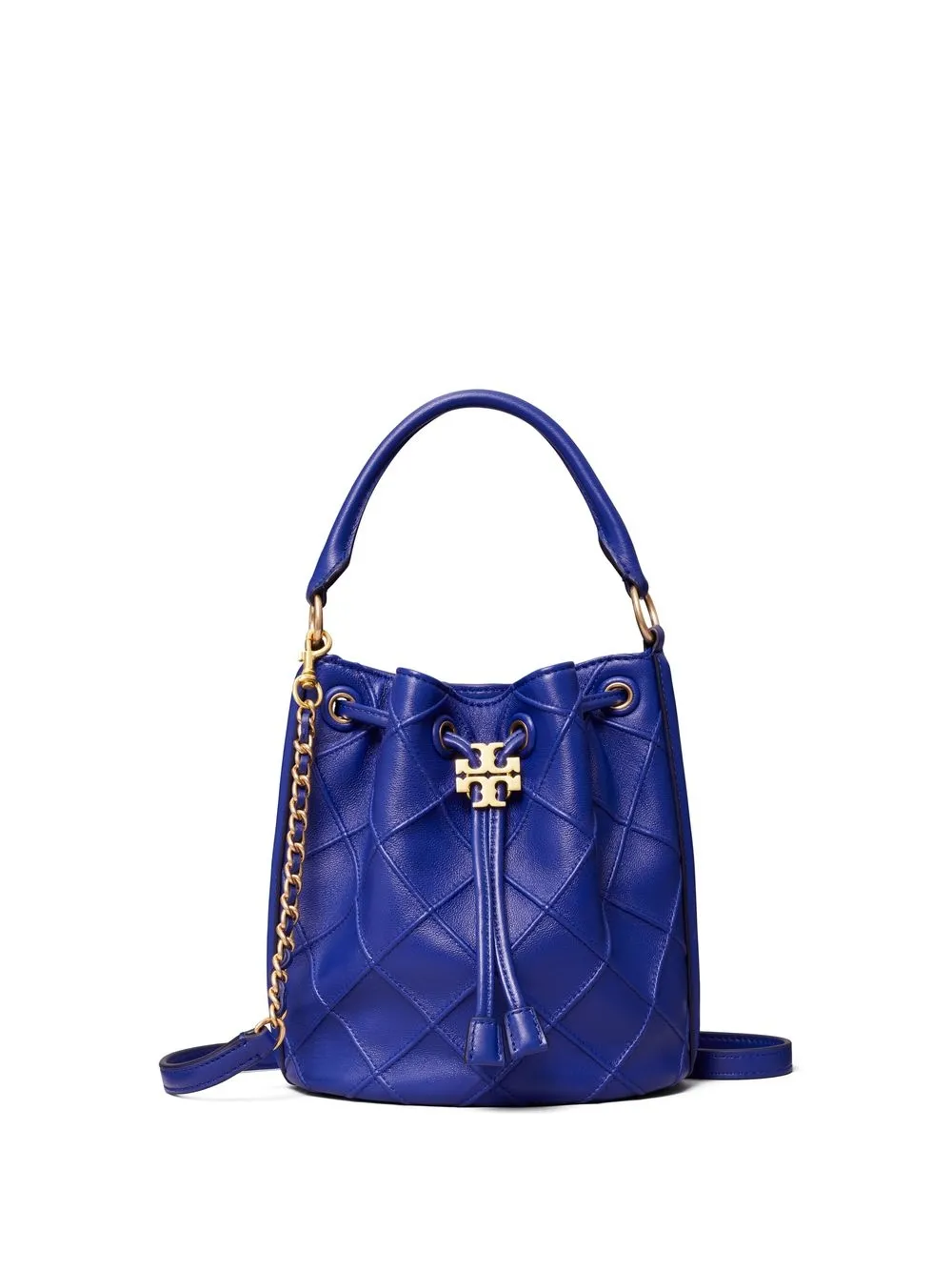 

Tory Burch Fleming soft-leather bucket bag - Blue