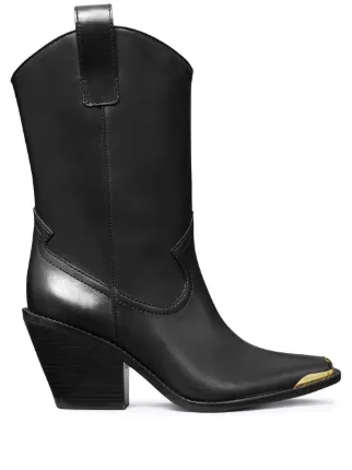 Tory burch mid cheap calf boots