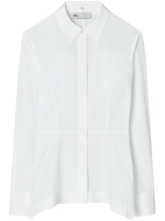 Tory Burch Peplum cotton-poplin Shirt - Farfetch