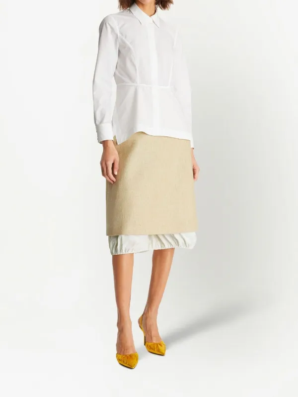 monepine シャツ peplum balloon shirt monepine（モネピネ）の「peplum balloon shirt/ペプラムバルーン