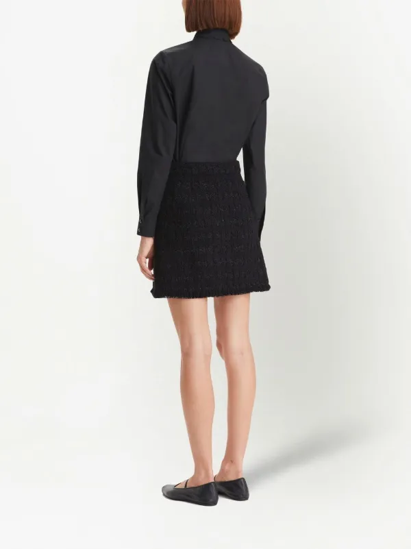 Tory Burch Scalloped Bow Poplin Blouse Farfetch