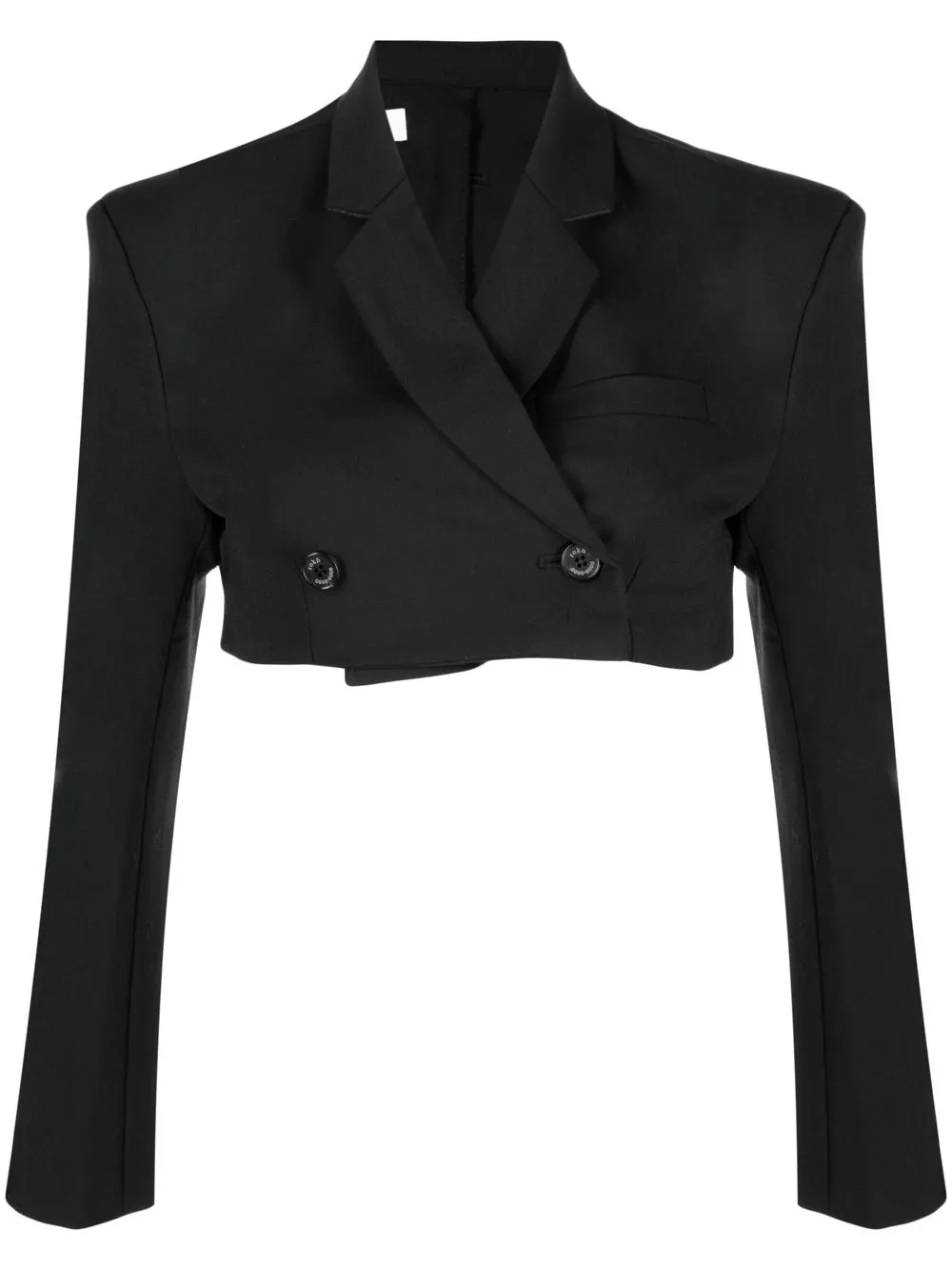 

Rokh cropped double-breasted blazer - Black