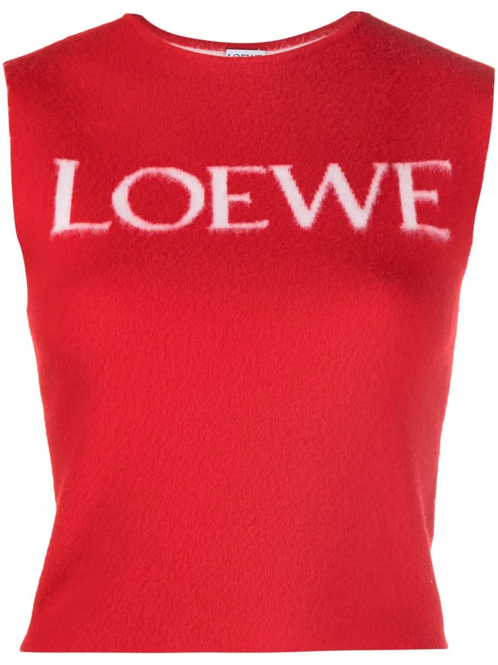 

LOEWE jacquard-knit top - Red