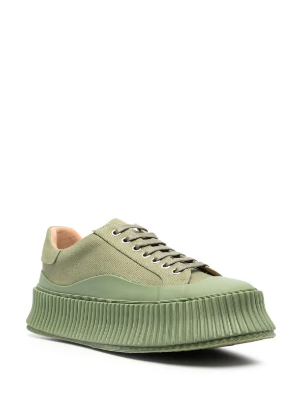 ジルサンダー JIL SANDER スニーカー チャンキーソール CHUNKY Jil Sander チャンキーソール スニーカー | グリーン | FARFETCH JP