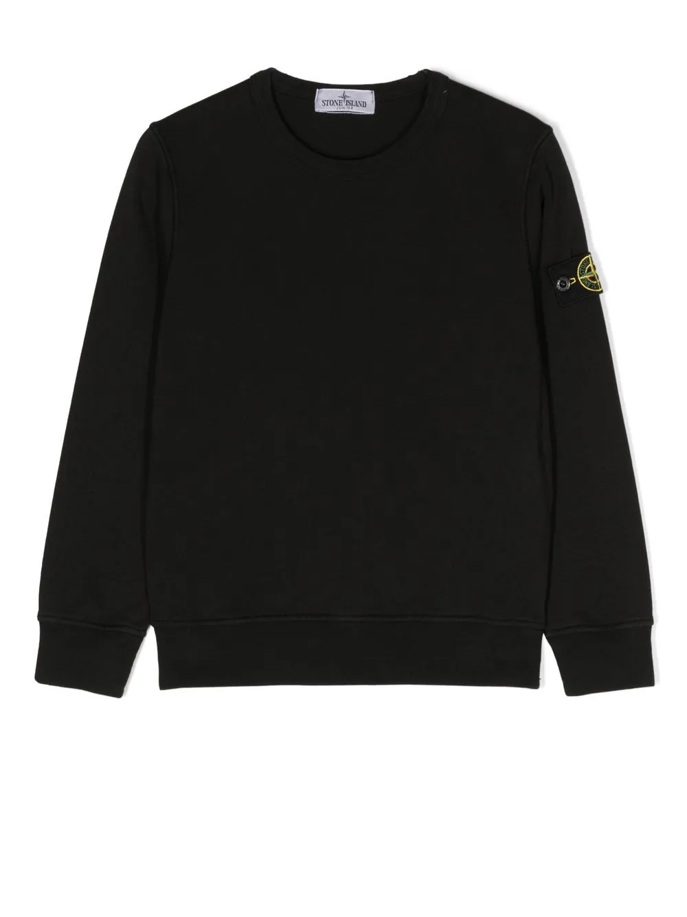 

Stone Island Junior logo-print long-sleeve sweatshirt - Black