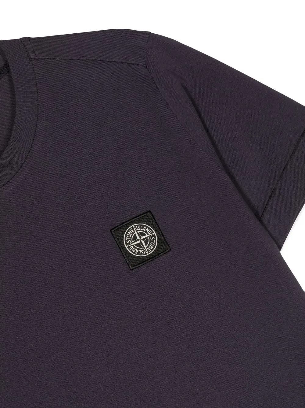 Stone Island Junior logo-patch short-sleeve T-shirt | Blue