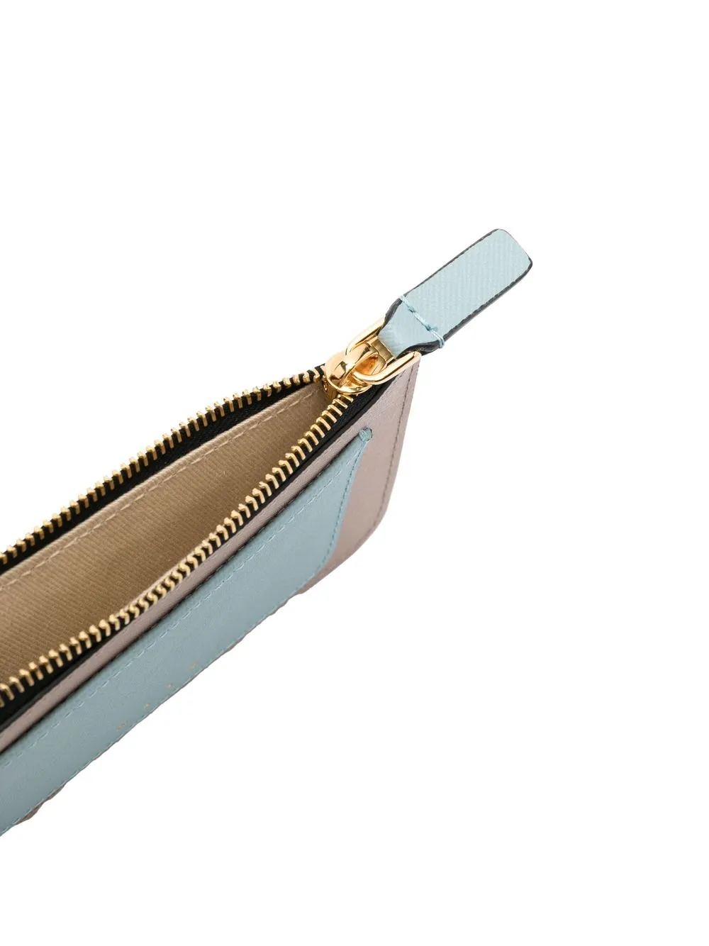 Marni Embossed-logo Cardholder Wallet In Neutrals