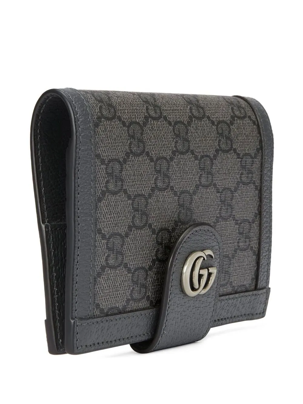 GG Embossed Passport Holder in Black - Gucci