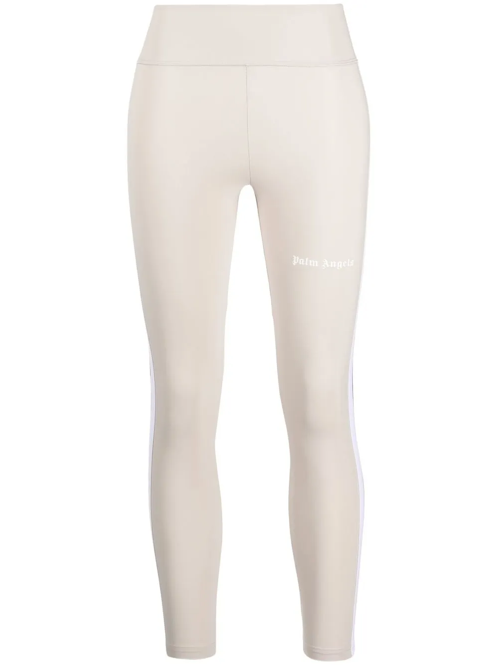 

Palm Angels logo-print cropped leggings - Neutrals