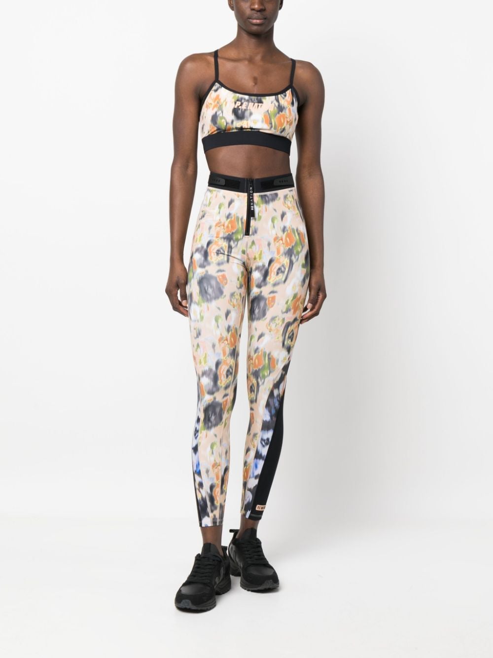 Image 2 of P.E Nation graphic-print high-waisted leggings