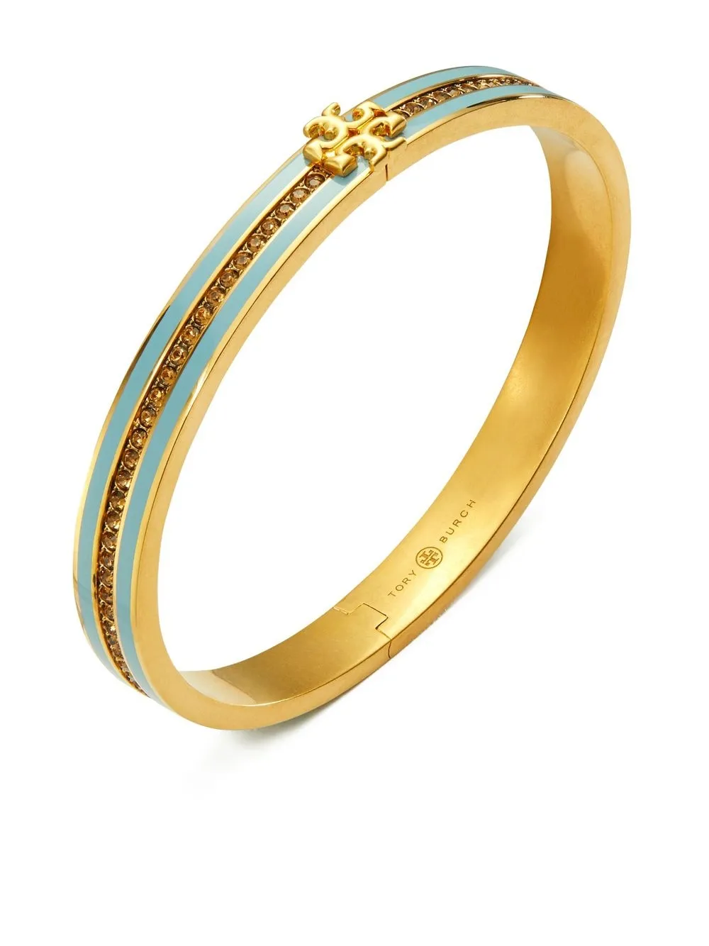 Tory Burch Crystal-embellished Bracelet In Gold