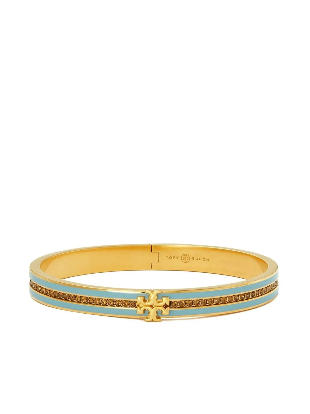 Tory Burch Crystal-embellished Bracelet In Gold