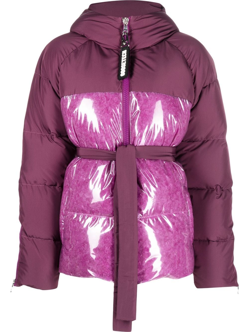 

Goose Tech belted puffer jacket - Purple