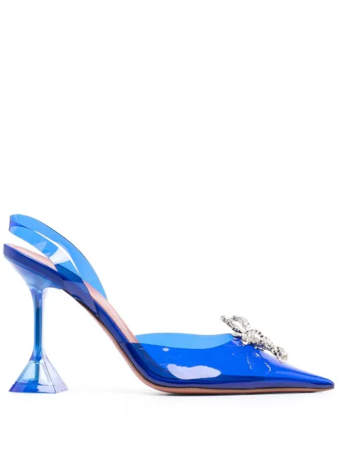 Amina Muaddi Rosie crystal-embellished 105mm pumps
