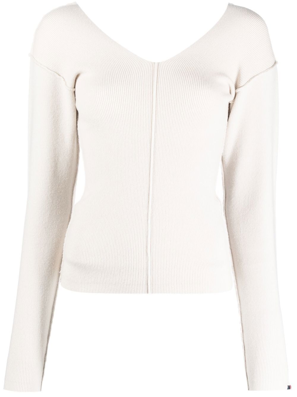 

extreme cashmere fine-ribbed jumper - White