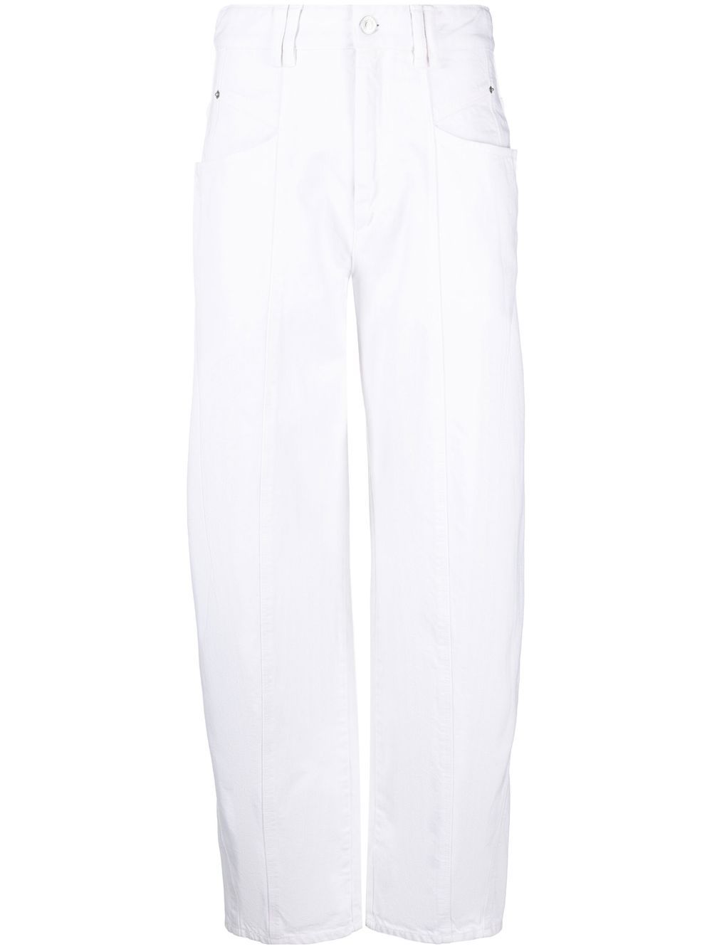 

Isabel Marant high-rise wide-leg jeans - White