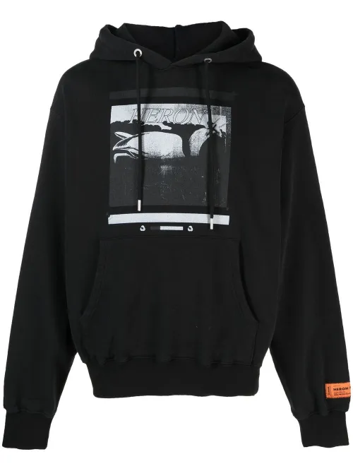 Hoodie à imprimé Heron - Heron Preston - Modalova