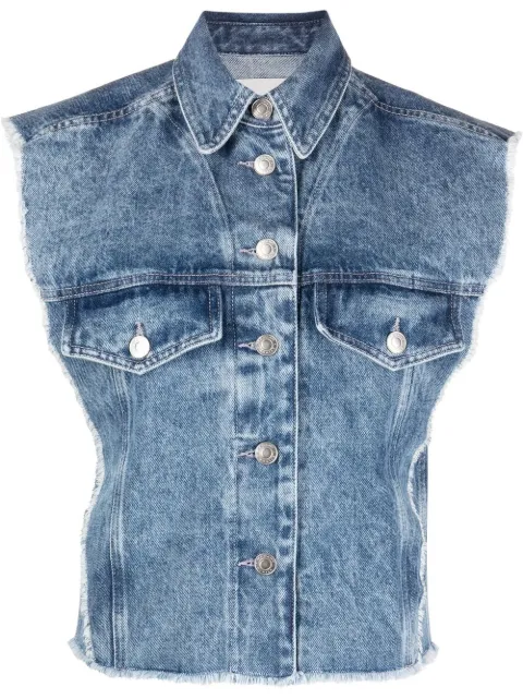 MARANT ÉTOILE sleeveless denim jacket