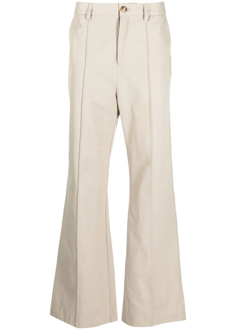 

Han Kjøbenhavn flared pintuck trousers - Neutrals