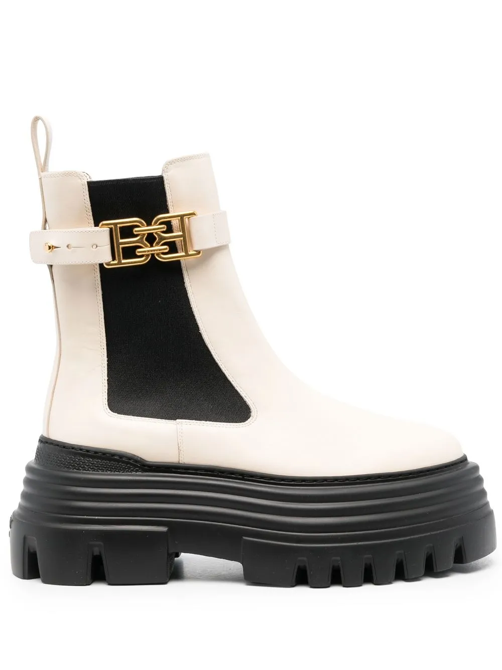 

Bally logo-plaque leather boots - Neutrals