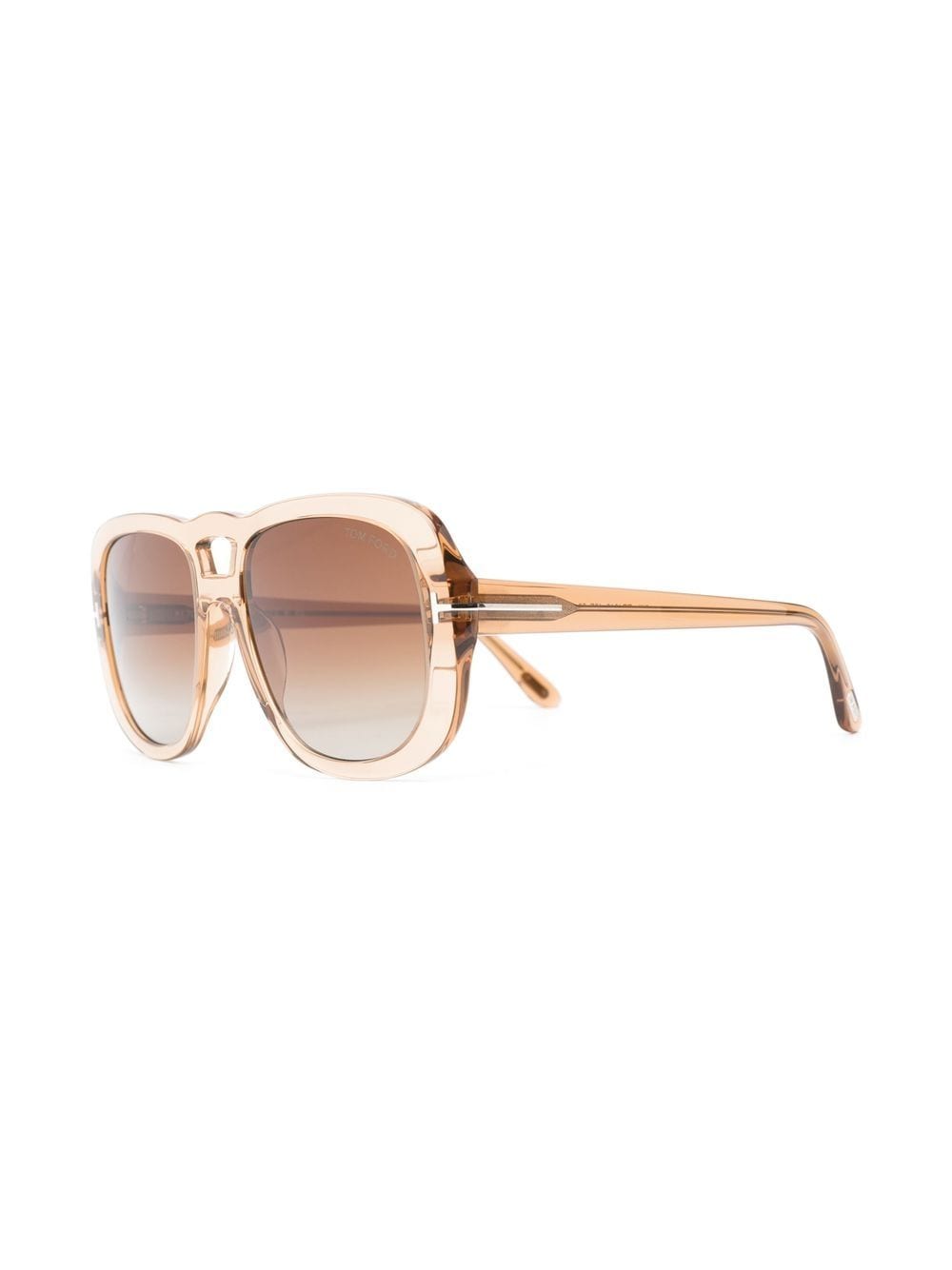 TOM FORD Eyewear Billie zonnebril met vierkant montuur - Bruin