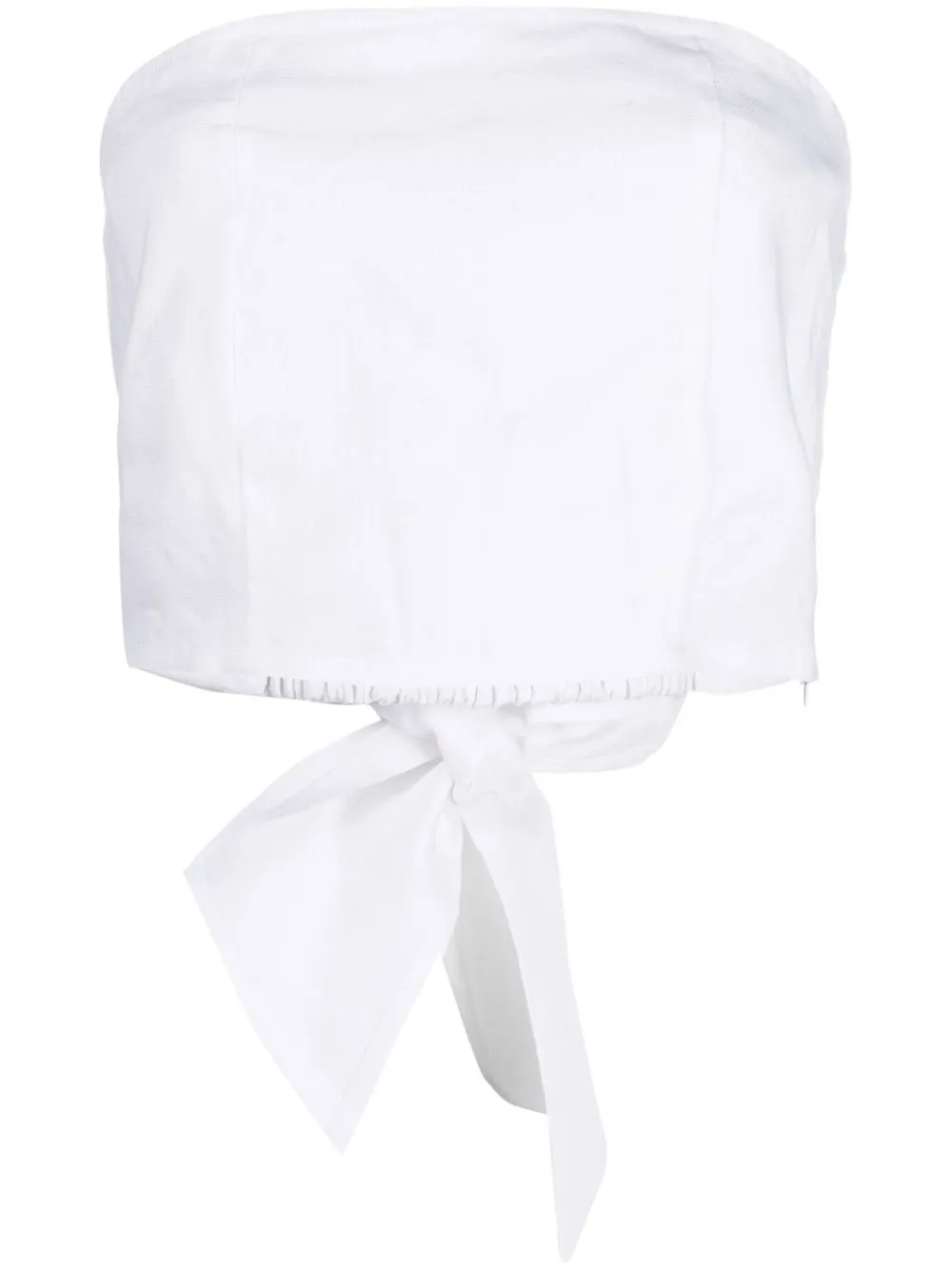 

Faithfull the Brand ruched strapless top - White