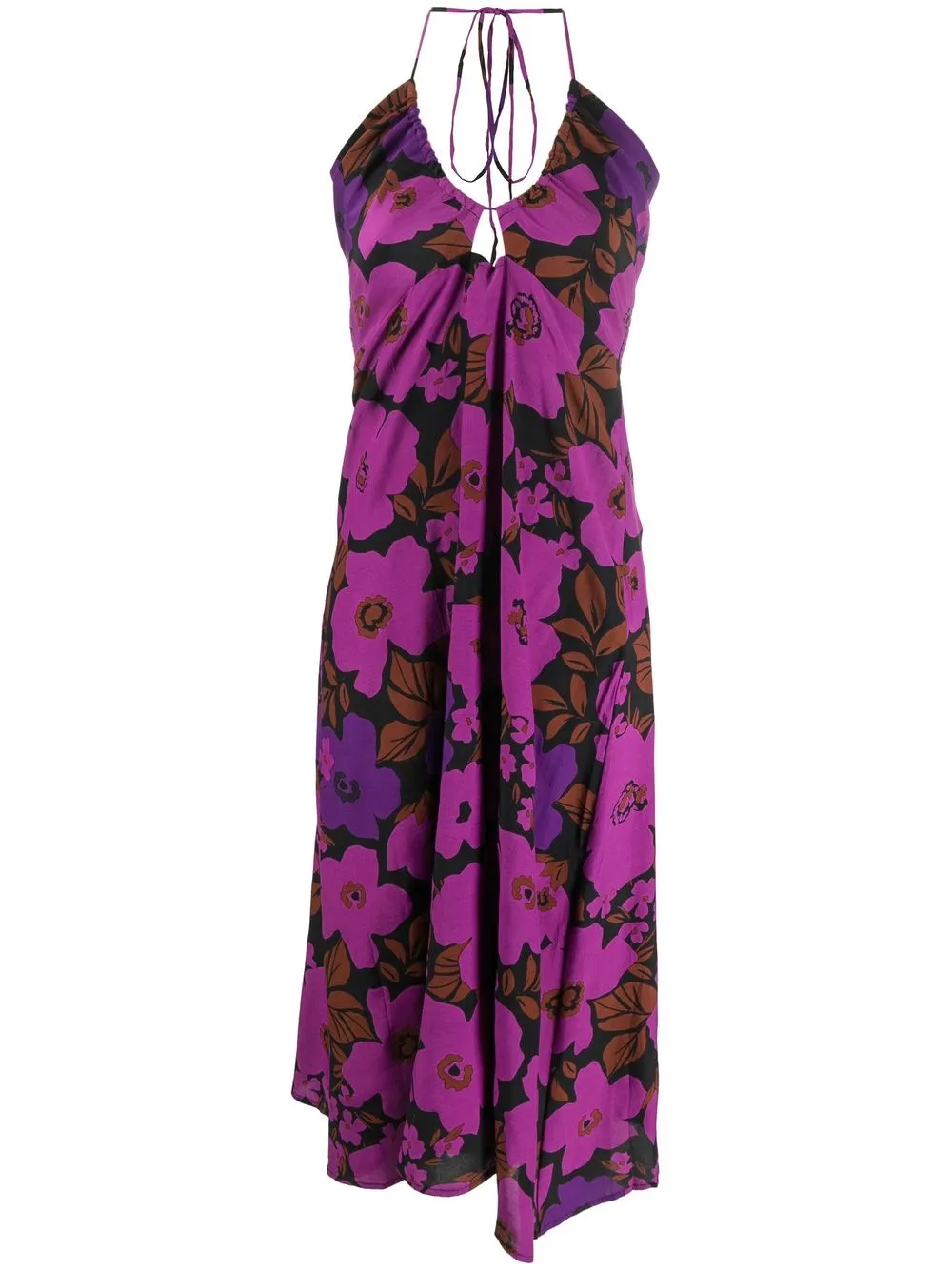 

Faithfull the Brand Arles floral-print midi dress - Purple