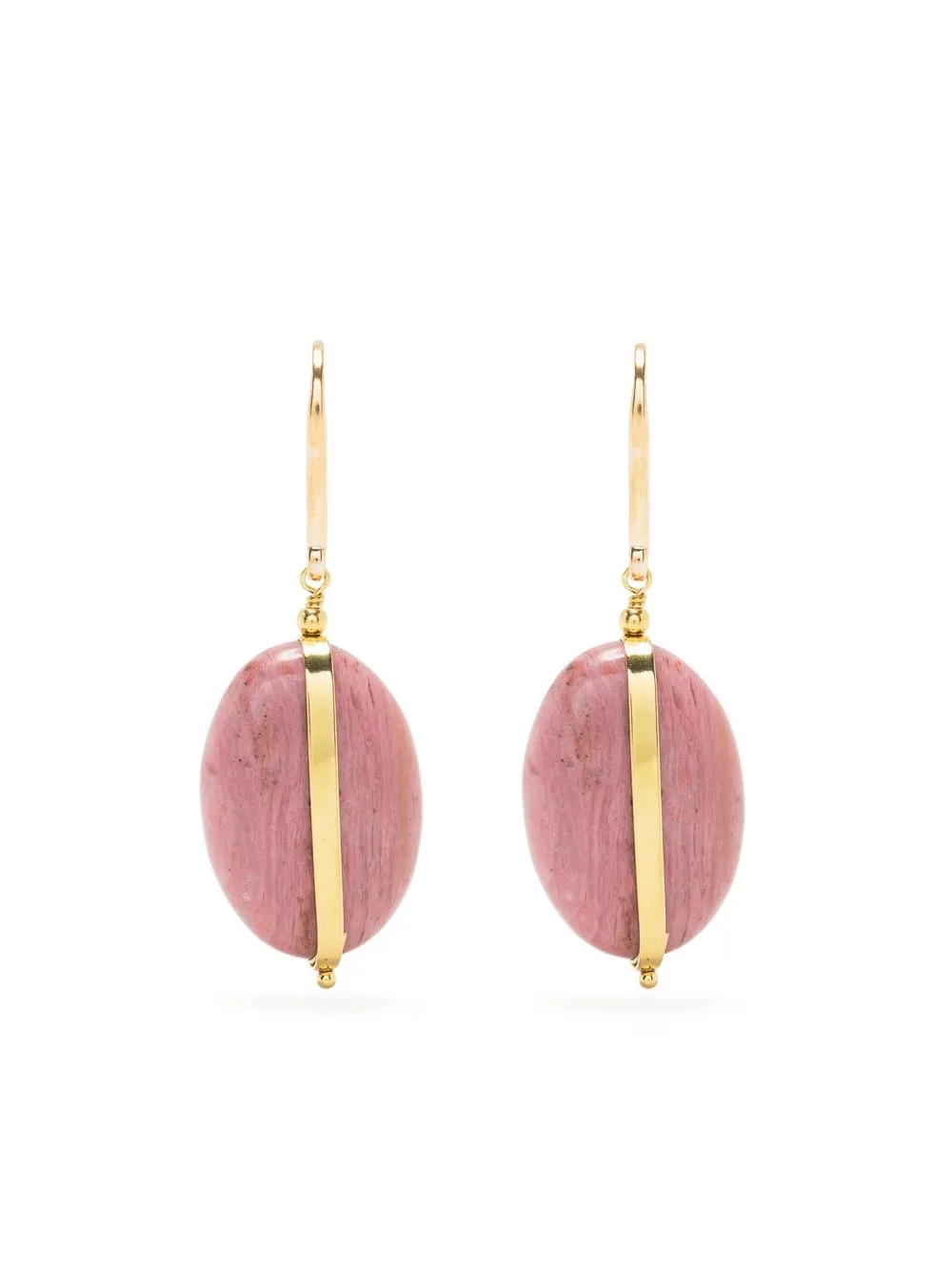 

Isabel Marant aretes con dije de piedra - Rosado