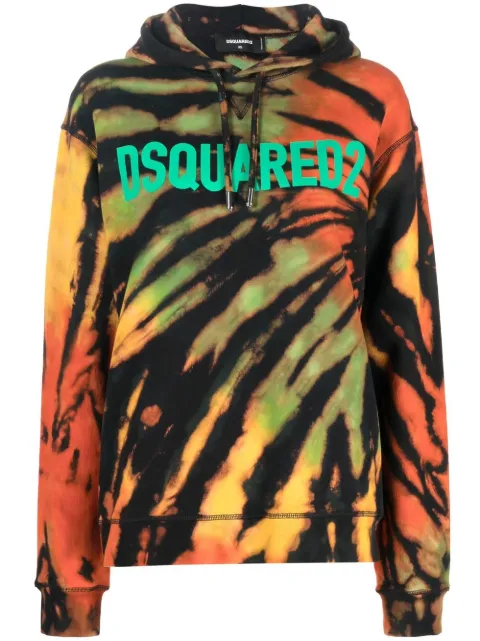 DSQUARED2 abstarct-print cotton hoodie Women