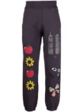 Awake NY graphic-print elasticated track-pants - Purple