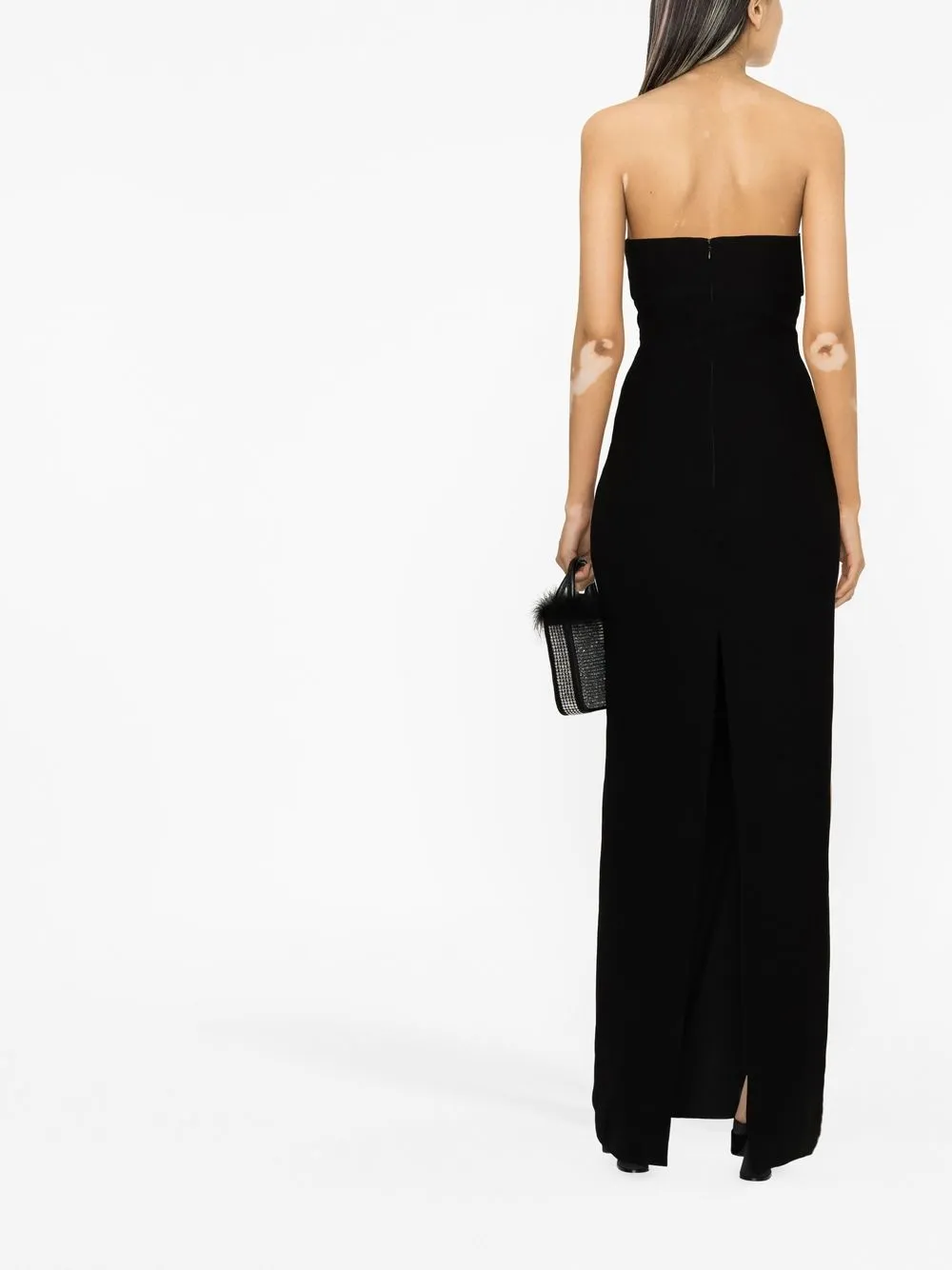 Merlot Strapless Maxi Dress