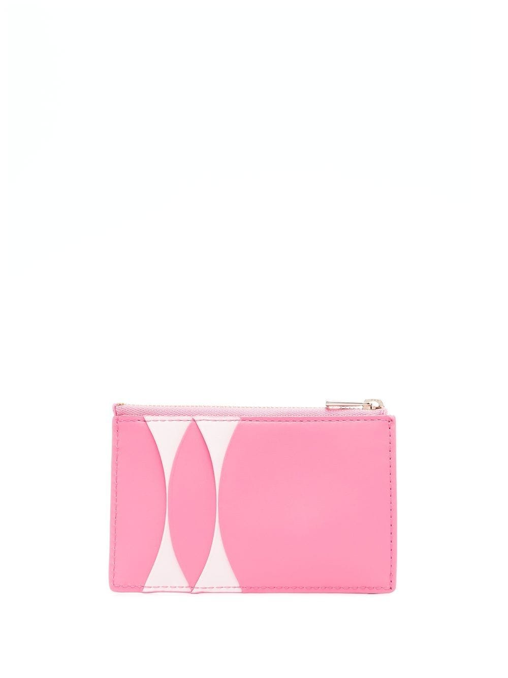 Shop Furla Logo-plaque Leather Coin Purse In Pink