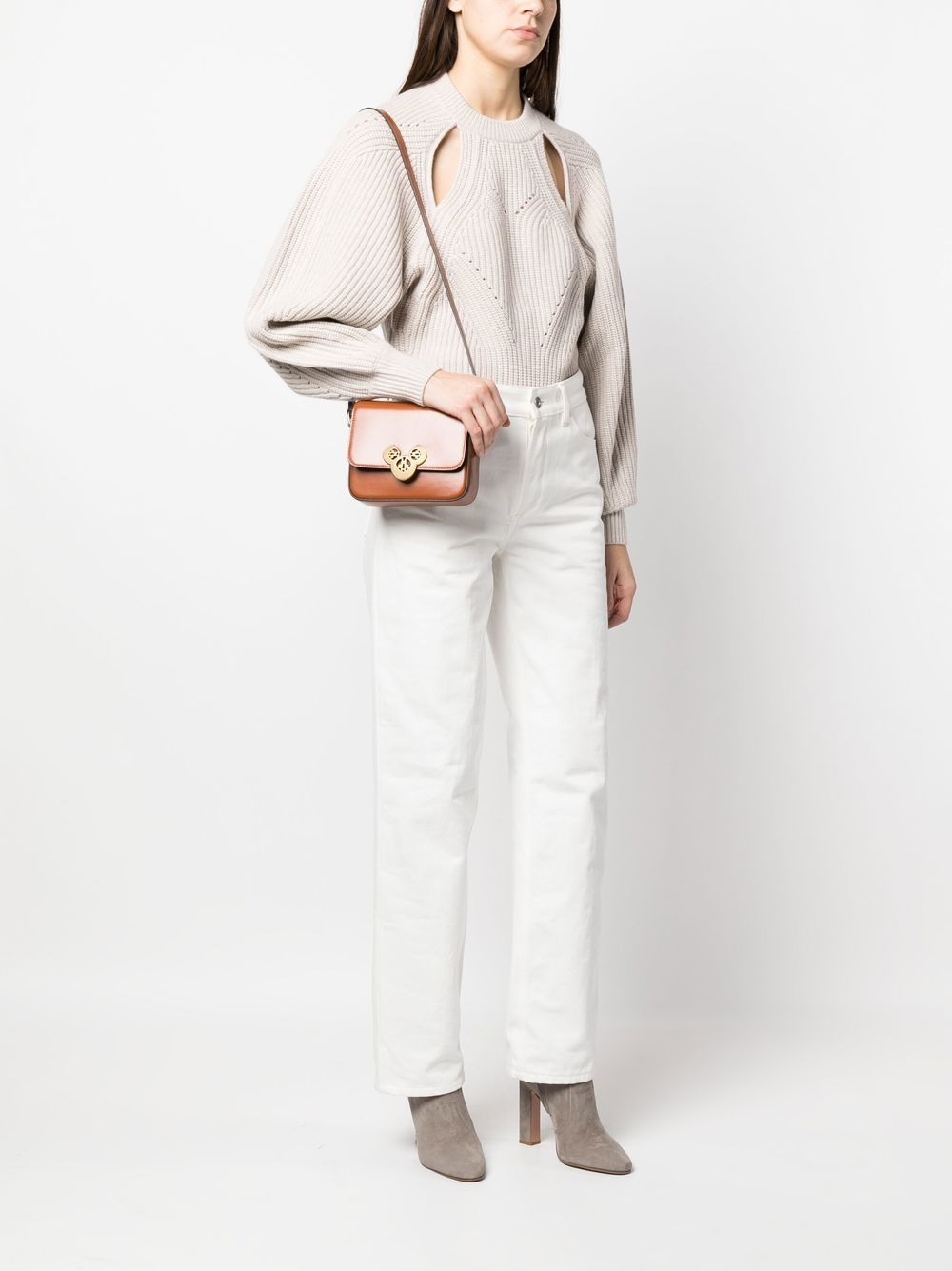 ISABEL MARANT Elda leren crossbodytas - Bruin