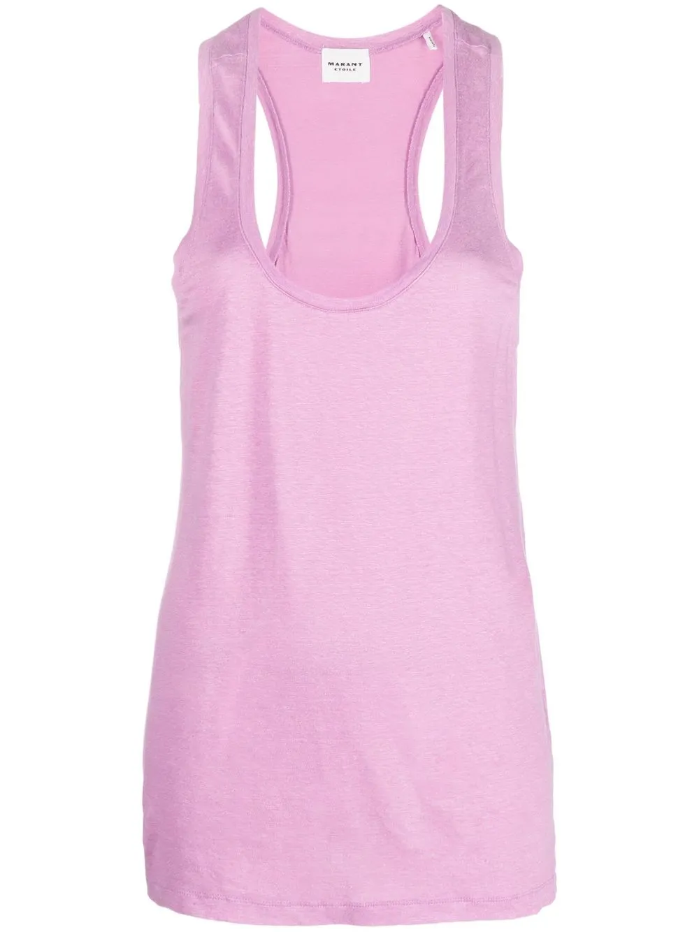 

Isabel Marant Étoile scoop-neck linen vest top - Pink