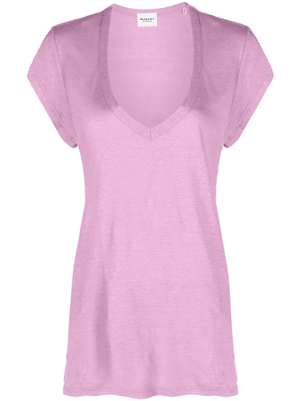 

Isabel Marant Étoile playera con cuello en V - Rosado