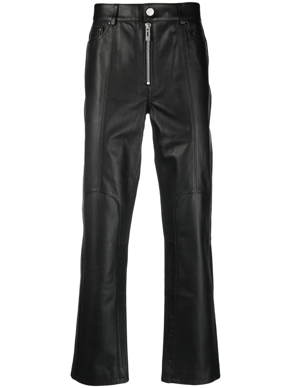 

Han Kjøbenhavn calf-leather straight-leg trousers - Black