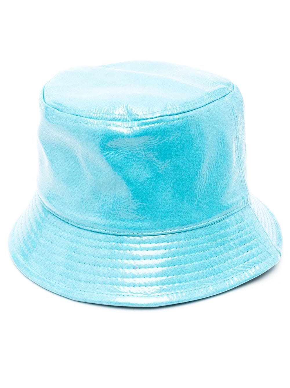 Stand Studio High-shine Bucket Hat In Blue