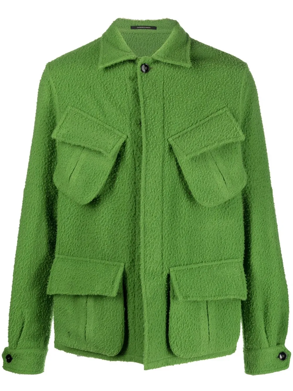 

Gabriele Pasini cargo-pocket wool jacket - Green