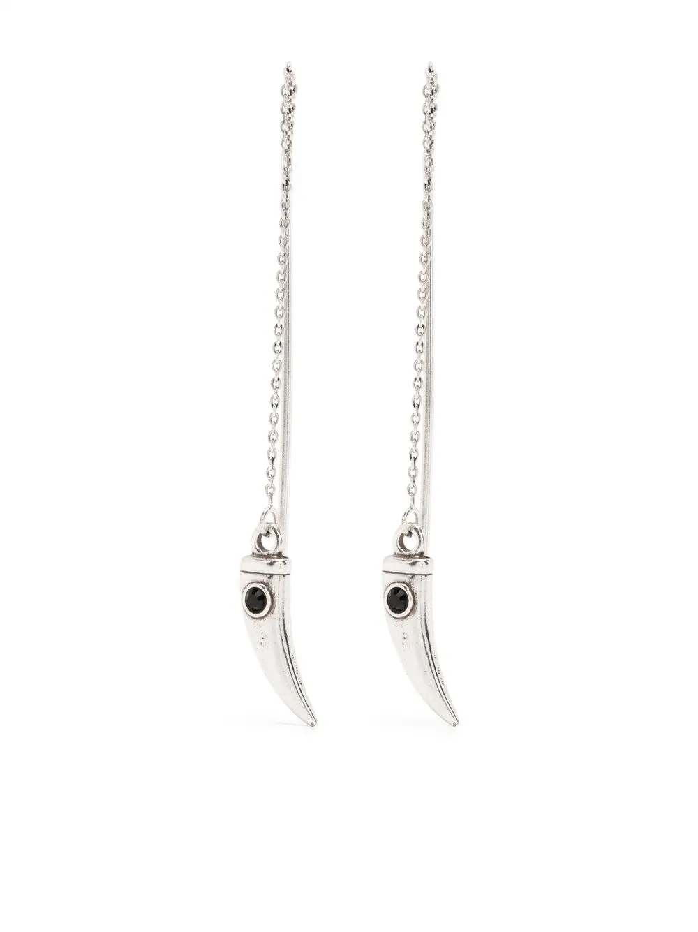 

Isabel Marant horn-charm drop earrings - Silver