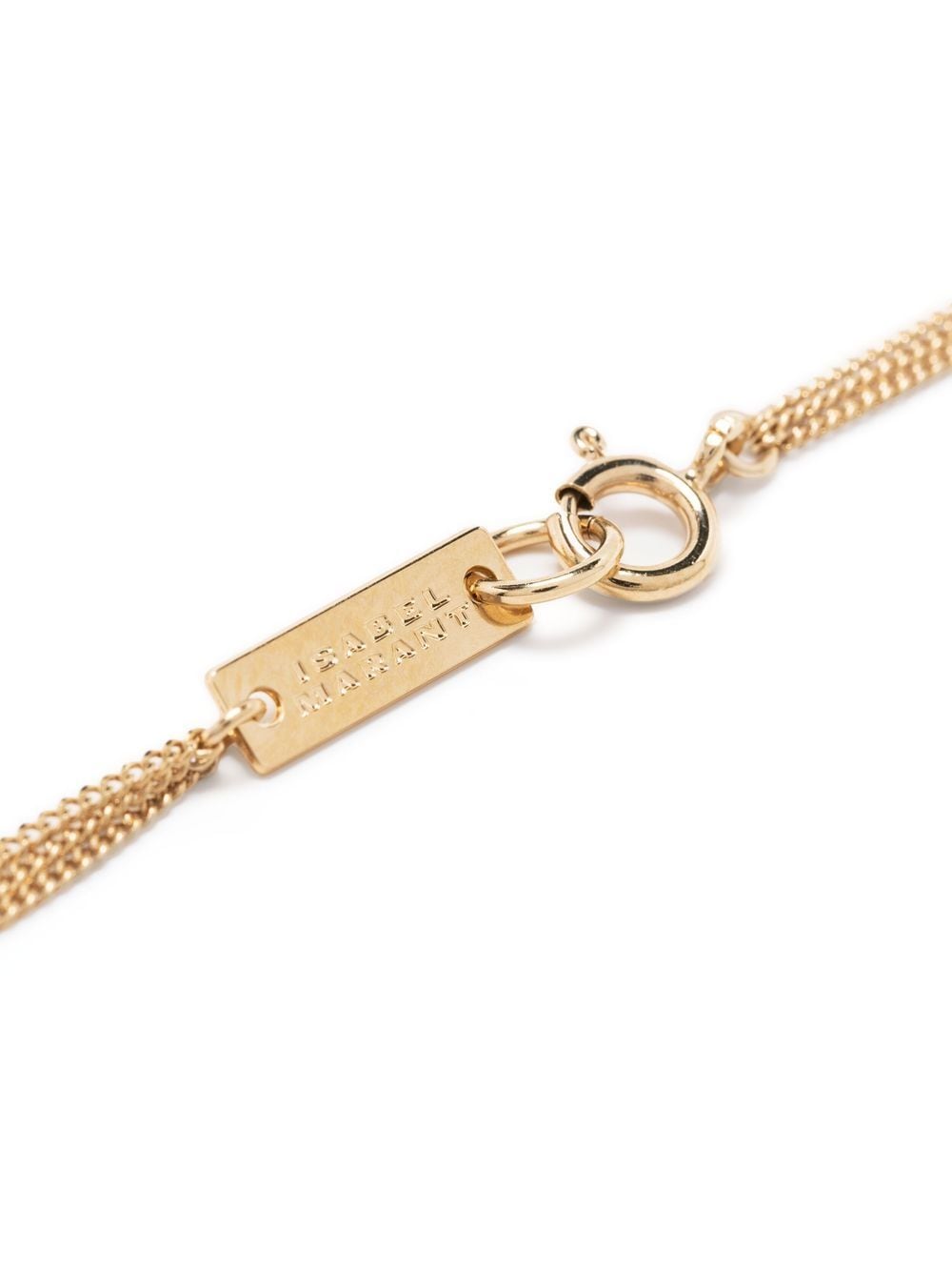 Shop Isabel Marant Bead-layered Necklace In Gold
