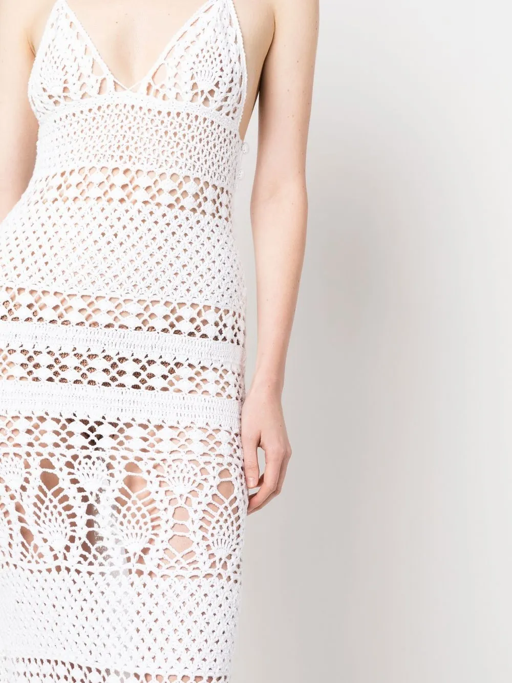 Dsquared2 crochetknit Maxi Dress Farfetch
