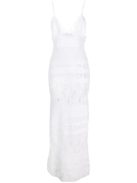 Dsquared2 crochet-knit maxi dress