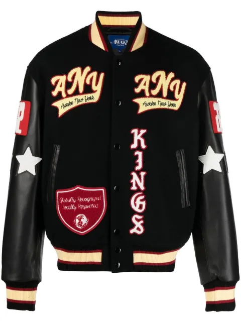 Awake NY lion-patch sport jacket