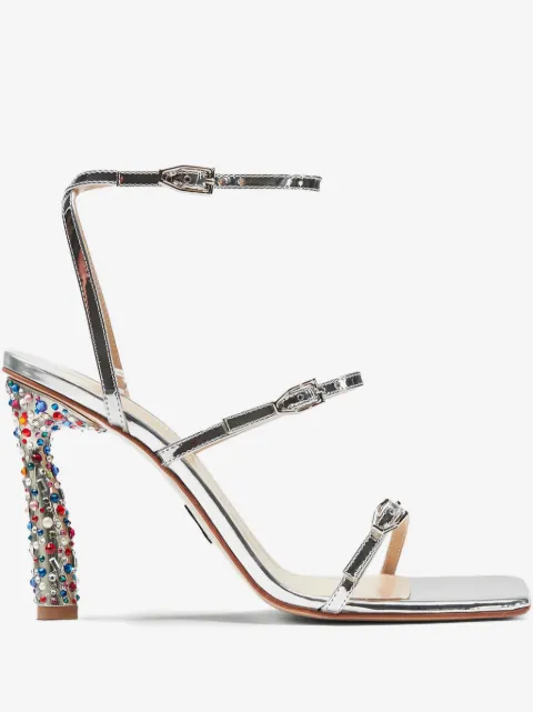 Paul Andrew 95mm Slinky rhinestone-embellished buckled sandals