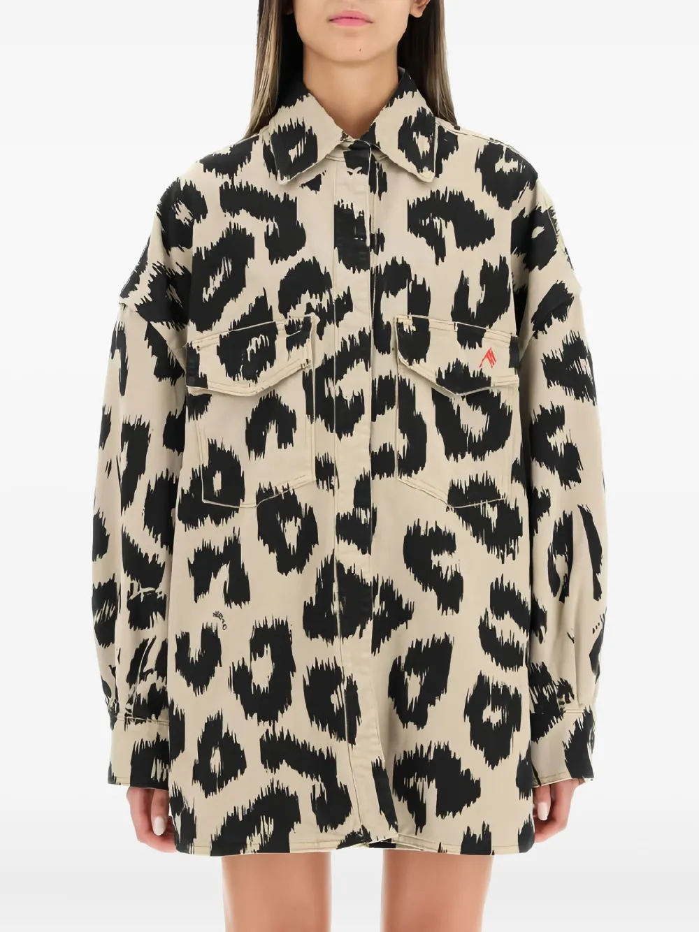 The Attico leopard-print denim jacket | Denim Jackets | Image 2