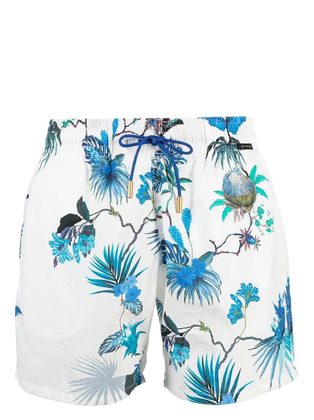 

ETRO shorts de playa con estampado floral - Blanco