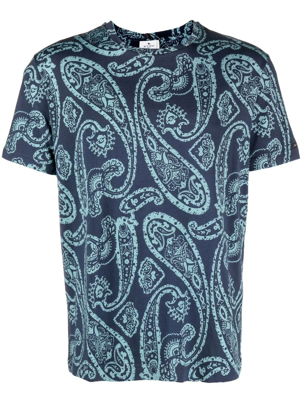 

ETRO playera con estampado de cachemira - Azul